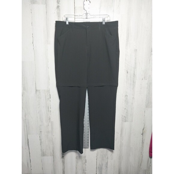 Eddie Bauer Women's Size 14 Zip Off Black Pants Convertible - Picture 1 of 7